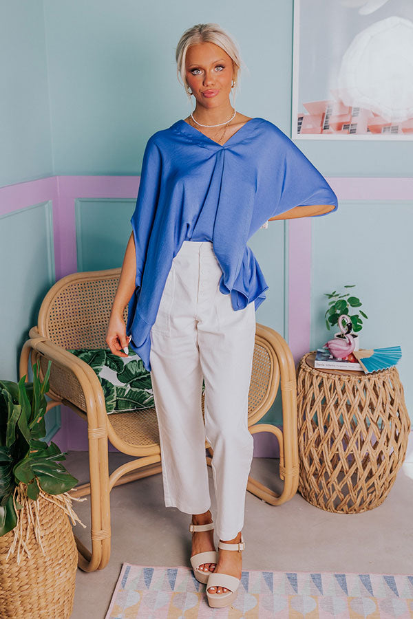 Blissful Beginnings Shift Top In Ocean Blue