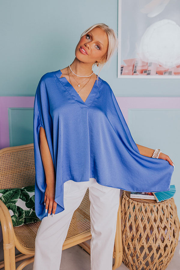Blissful Beginnings Shift Top In Ocean Blue