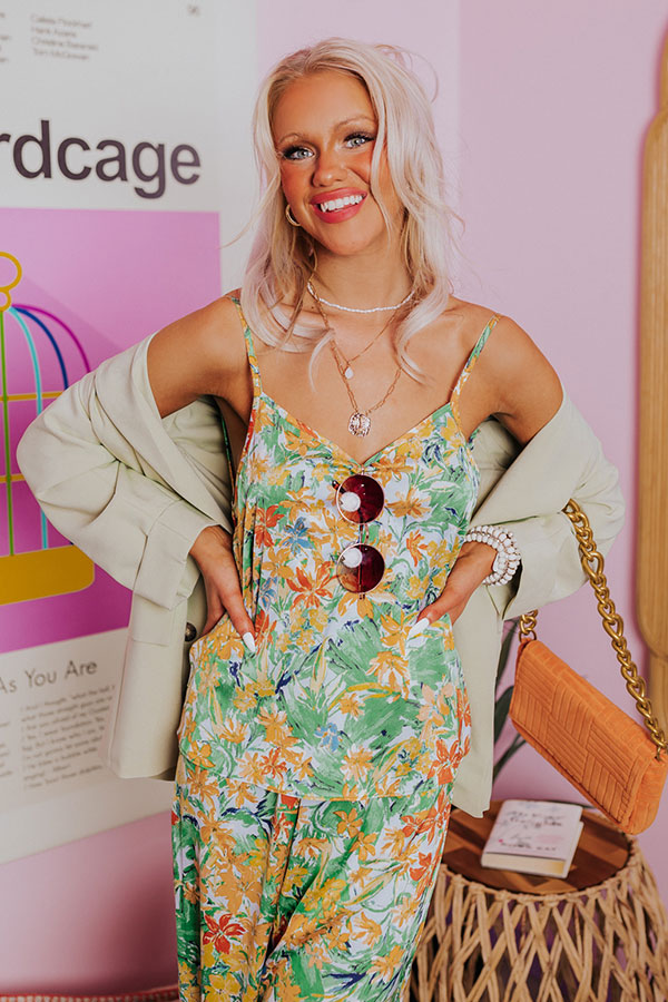 Hamptons Hideout Floral Tank