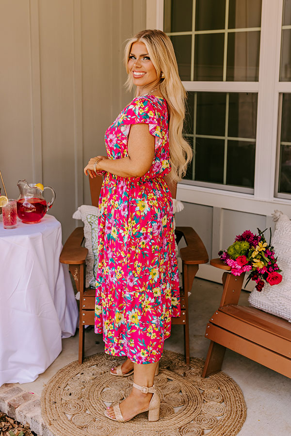 Spring It On Floral Midi Curves