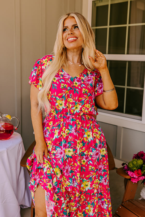 Spring It On Floral Midi Curves