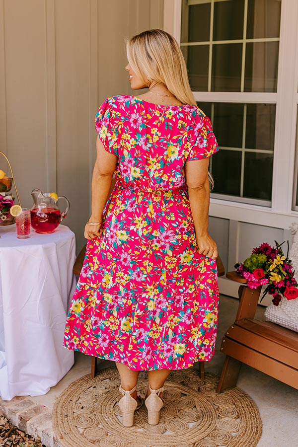 Spring It On Floral Midi Curves
