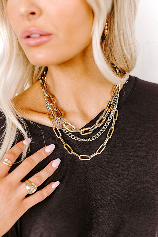 Bracha Elle Gage Two Tone Necklace