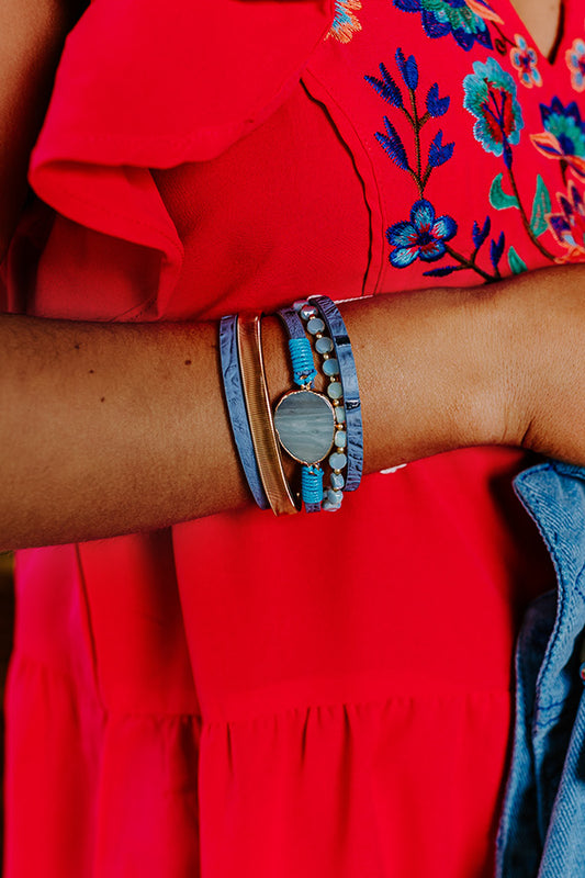 Blissful Break Magnetic Bracelet In Periwinkle