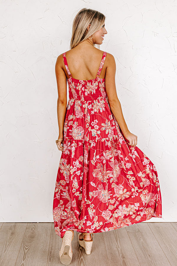 Beachside Bliss Maxi Dress in Red Impressions Outlet Beachside Bliss Maxi Dress in Red Impressions Outlet