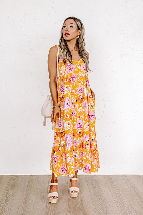 Friendly Smiles Floral Midi