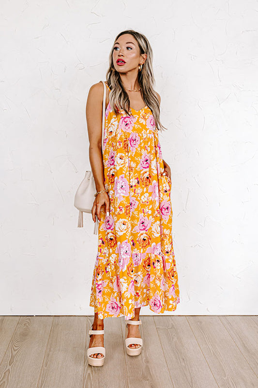Friendly Smiles Floral Midi