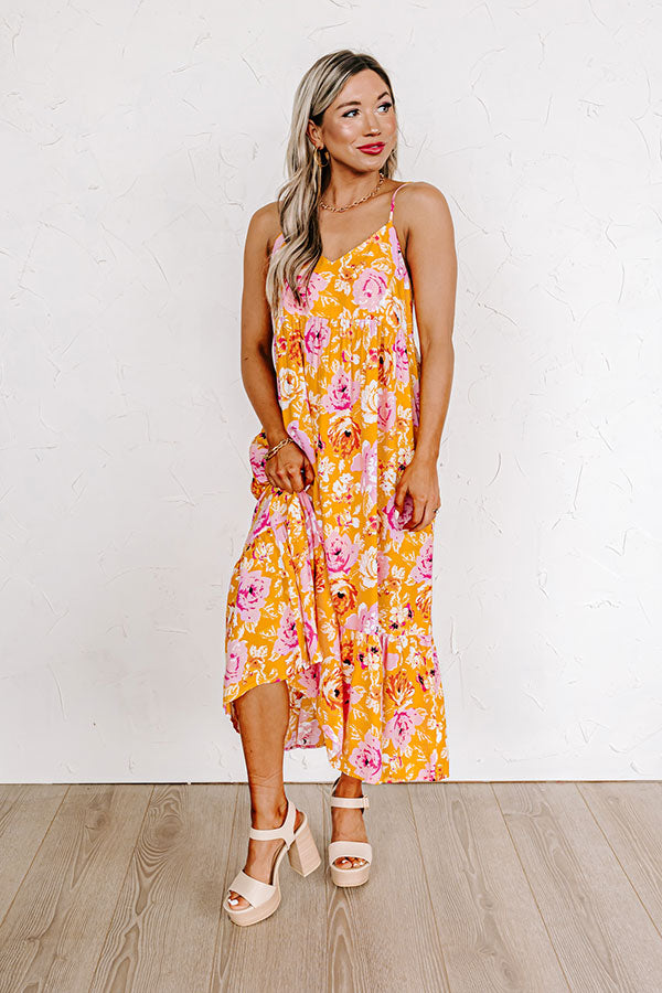 Friendly Smiles Floral Midi