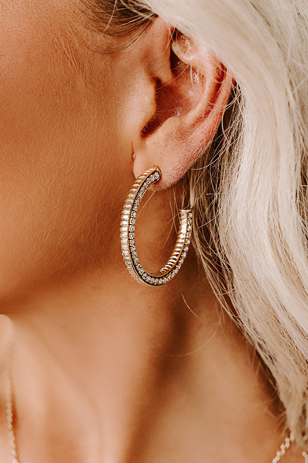 Enchanting Evening Hoop Earrings