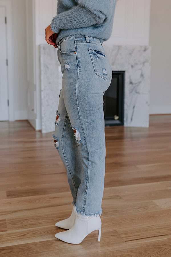 The Cely High Waist Distressed Jean
