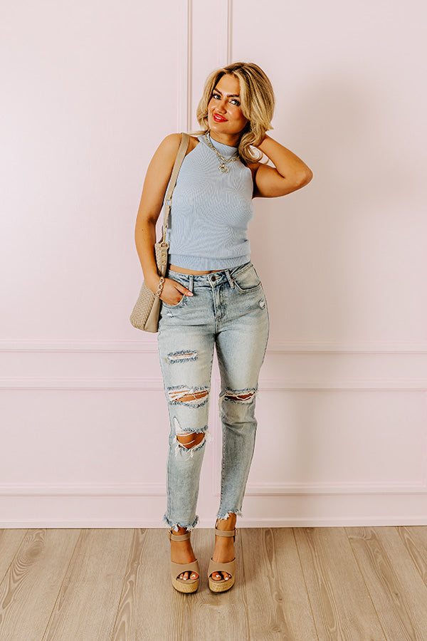 The Cely High Waist Distressed Jean