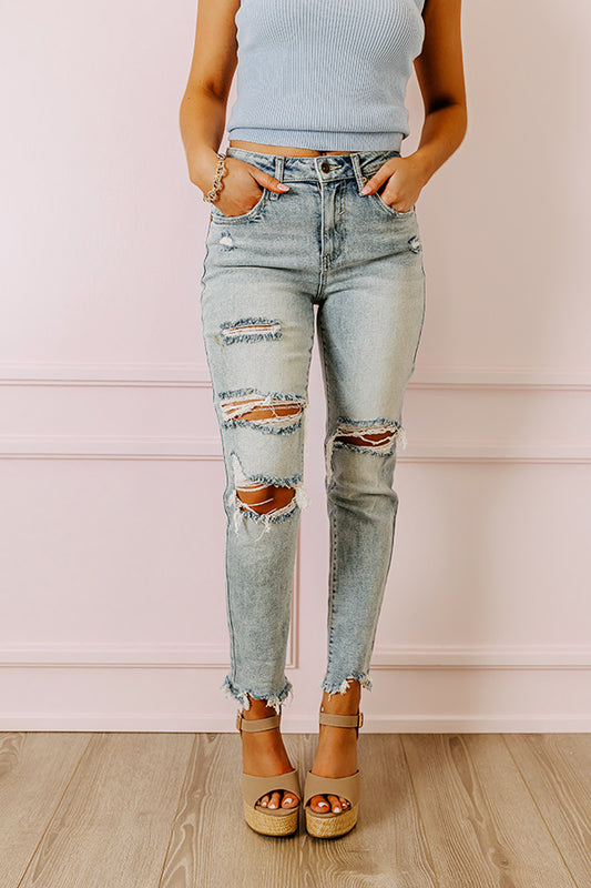 The Cely High Waist Distressed Jean