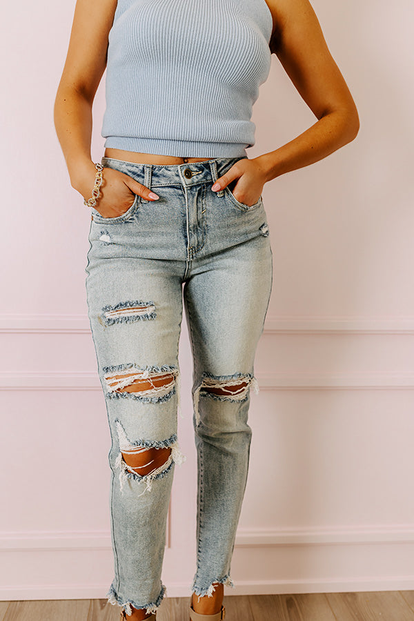 The Cely High Waist Distressed Jean