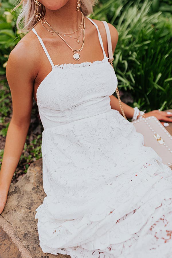 First Class Flair Lace Midi
