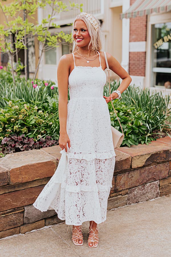First Class Flair Lace Midi