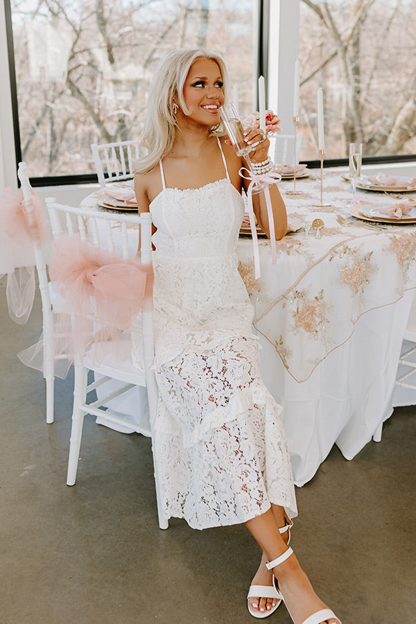 First Class Flair Lace Midi