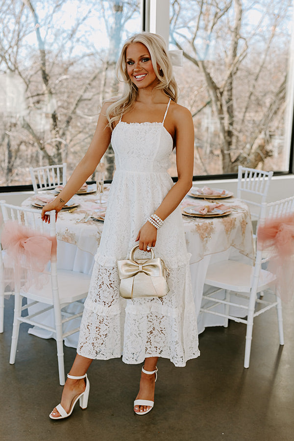 First Class Flair Lace Midi