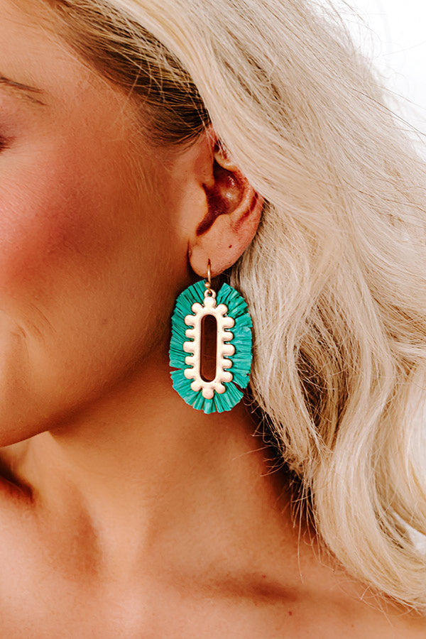 Fun Memories Earrings In Kelly Green