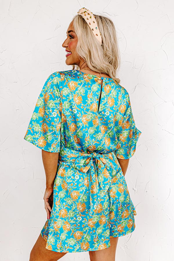 Mostly Coastal Floral Romper