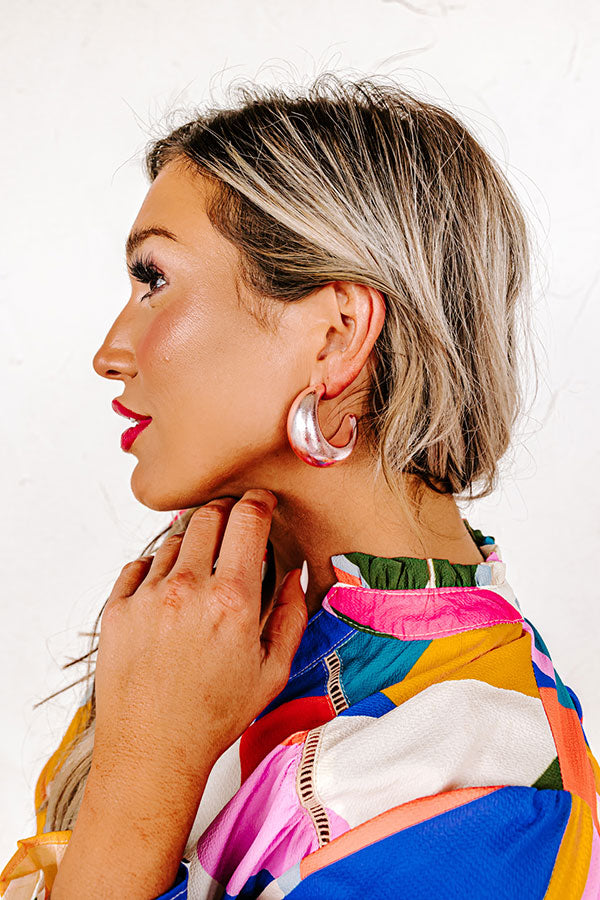 Party In Galveston Earrings In Pink