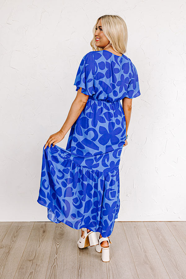 Sailboat Soiree Maxi in Royal Blue