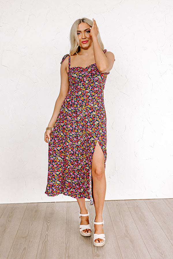 Plenty Of Sunshine Floral Midi