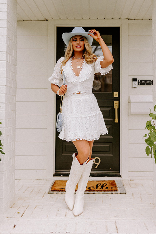 Grand Vision Eyelet Skirt