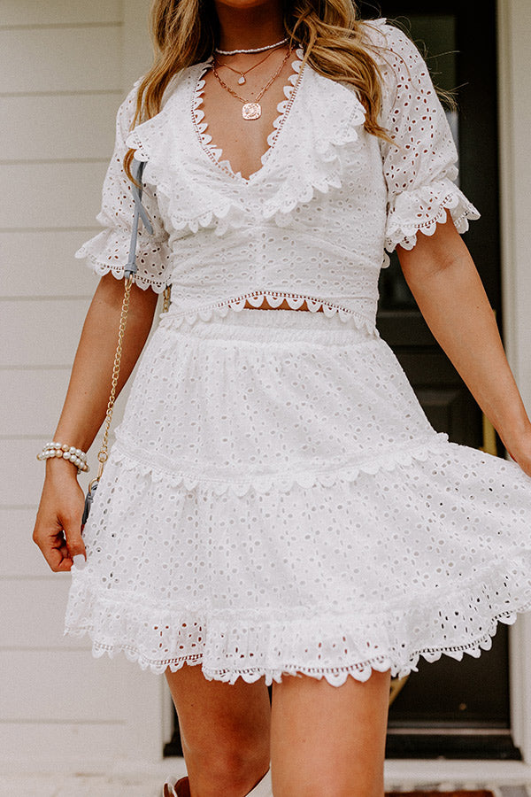 Grand Vision Eyelet Skirt