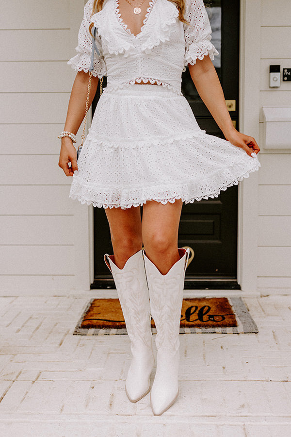 Grand Vision Eyelet Skirt