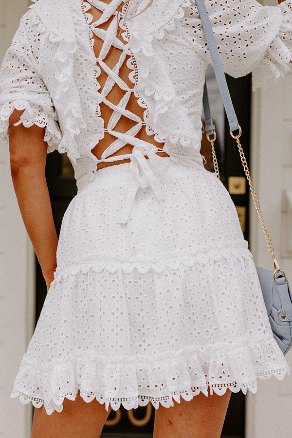 Grand Vision Eyelet Skirt