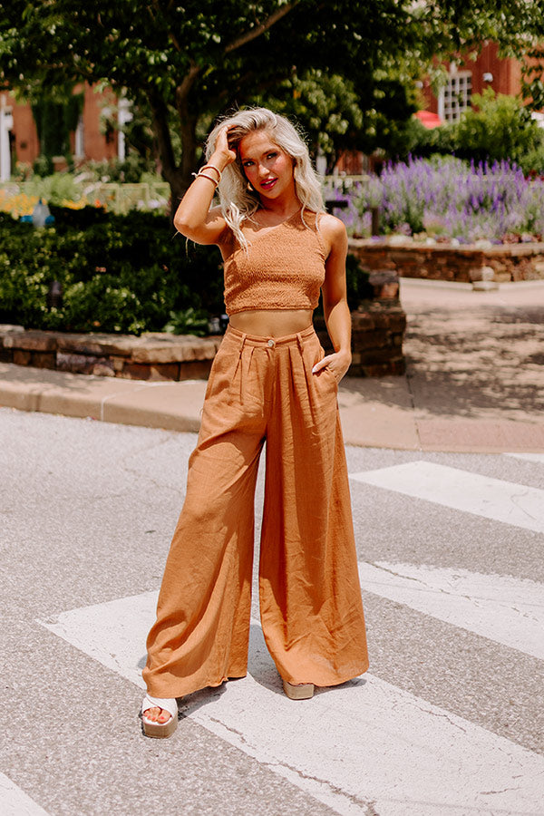 The Freeda Smocked Crop Top