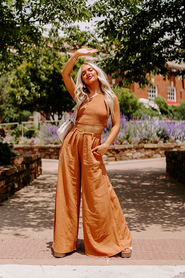 The Freeda Smocked Crop Top