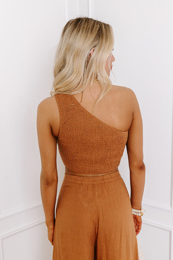 The Freeda Smocked Crop Top