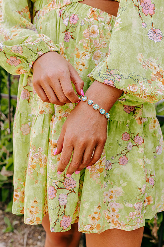 Ready To Shimmer Bracelet In Mint