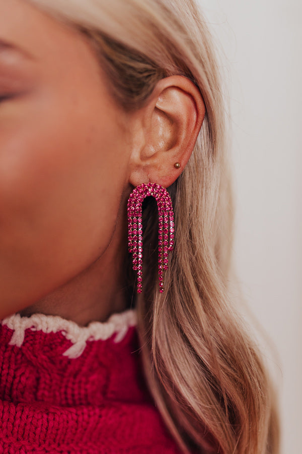 Really Radiant Earrings in Fuchsia