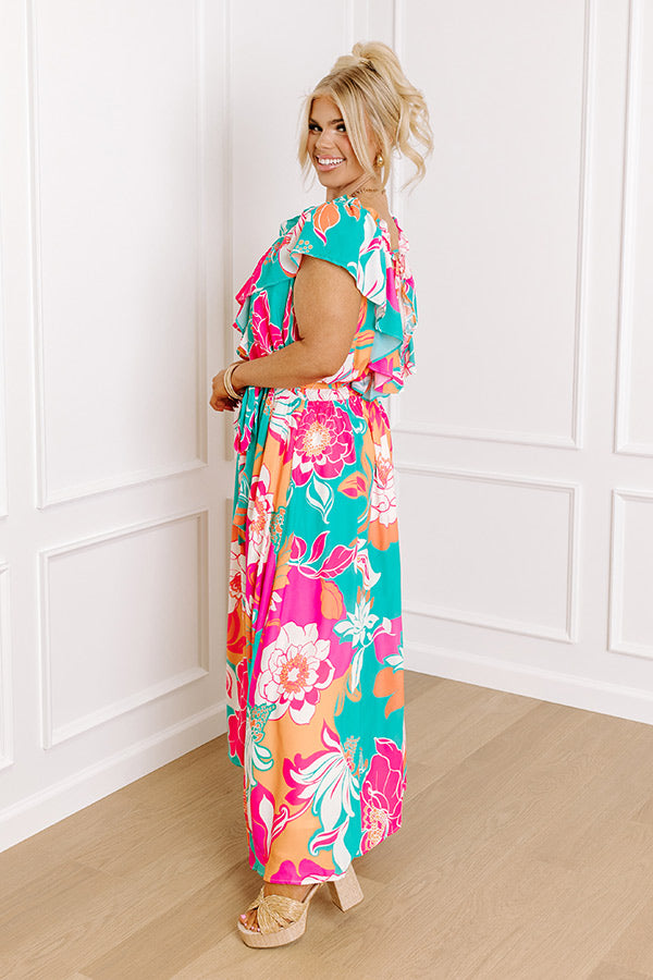 Dreamy And Darling Floral Midi Curves