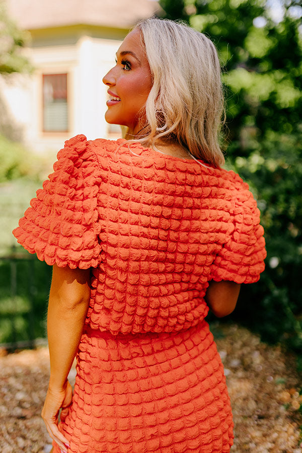 Stunning Vibes Crop Top In Orange