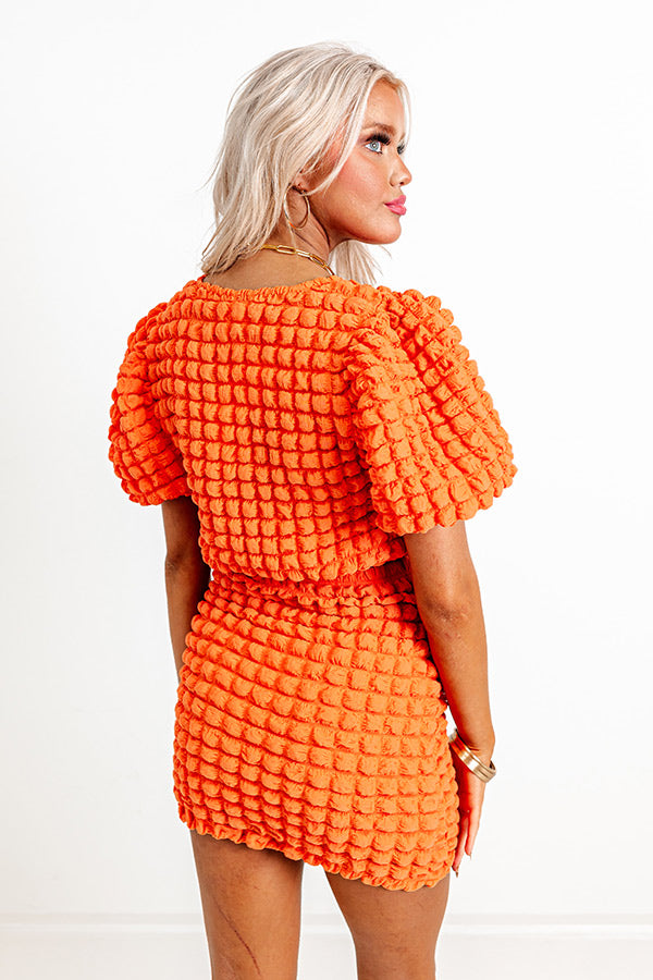 Stunning Vibes Crop Top In Orange
