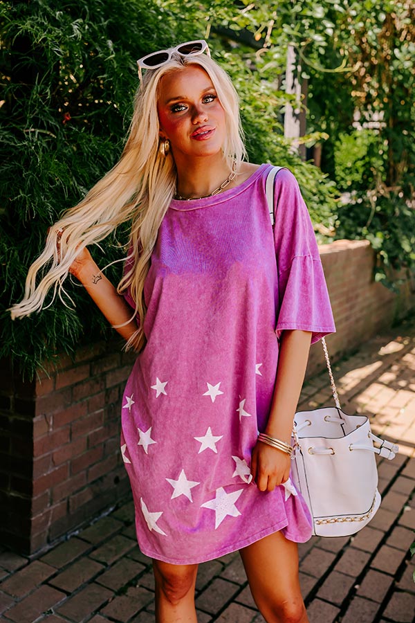 Watch The Stars Mineral Wash Dress
