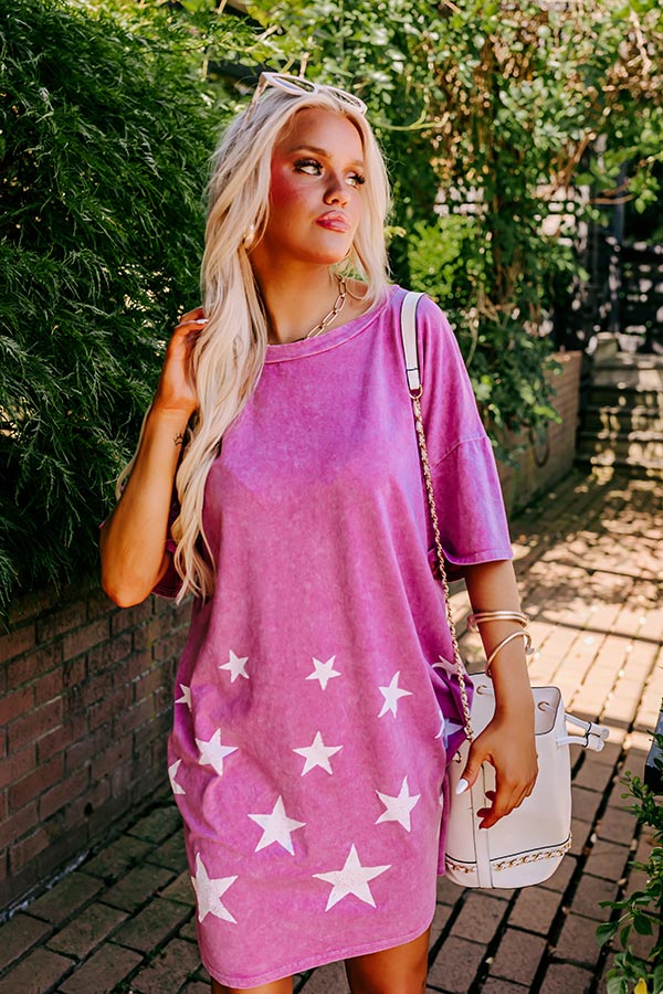 Watch The Stars Mineral Wash Dress