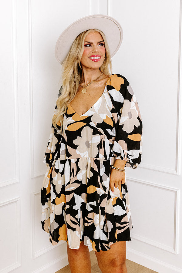 Sending Love To You Floral Mini Dress Curves