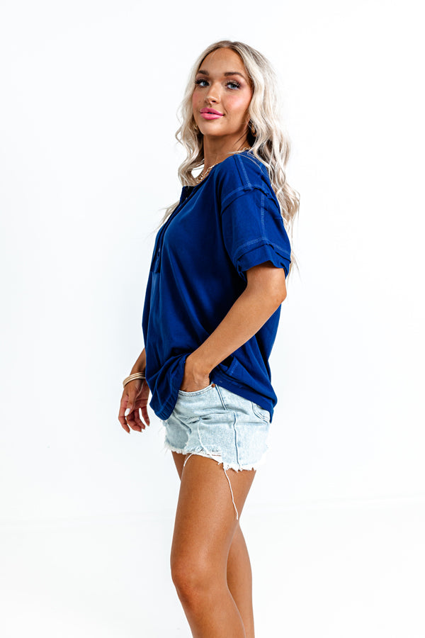 Take The Time Tee In Navy
