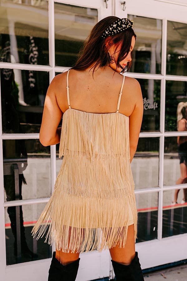 Winning Attitude Fringe Mini Dress