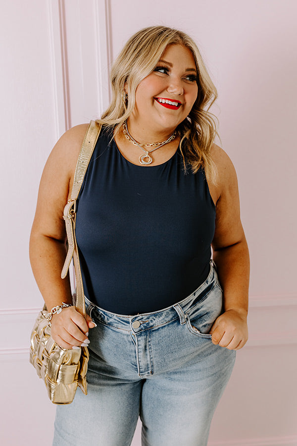 Big Goals Bodysuit In Navy Curves