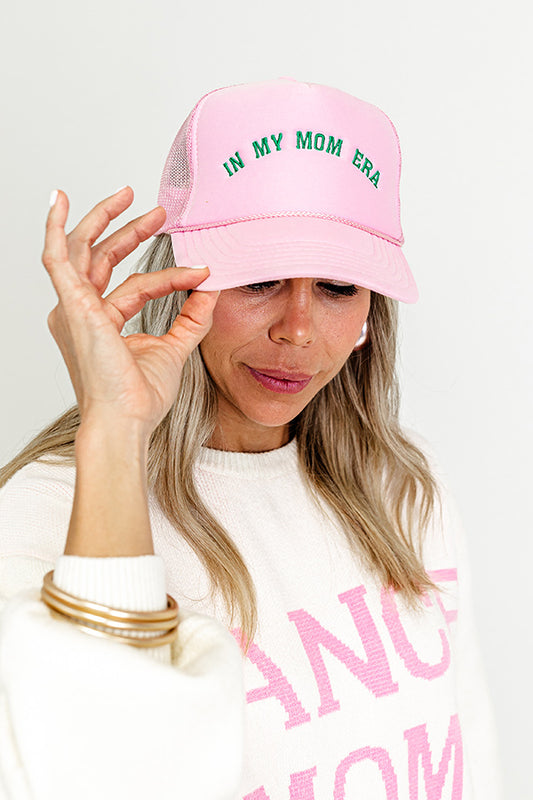 In My Mom Era Embroidered Trucker Hat