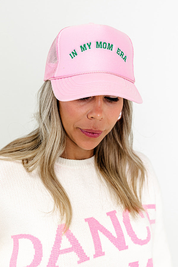 In My Mom Era Embroidered Trucker Hat