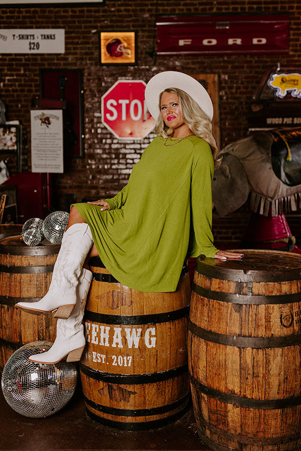 New Chapter Tunic Dress in Lime Curves