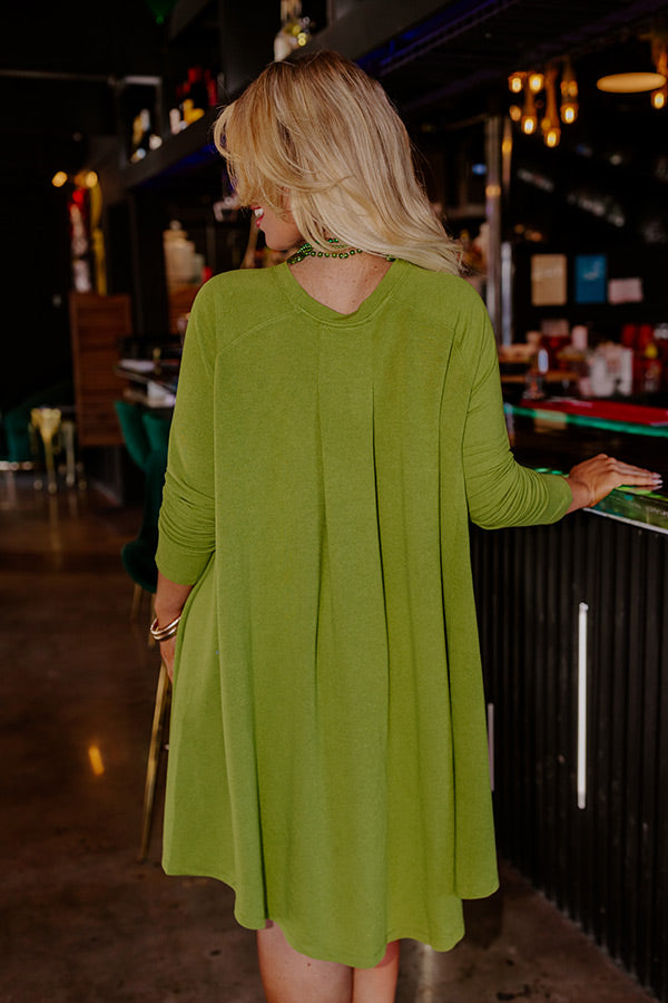 New Chapter Tunic Dress in Lime Curves