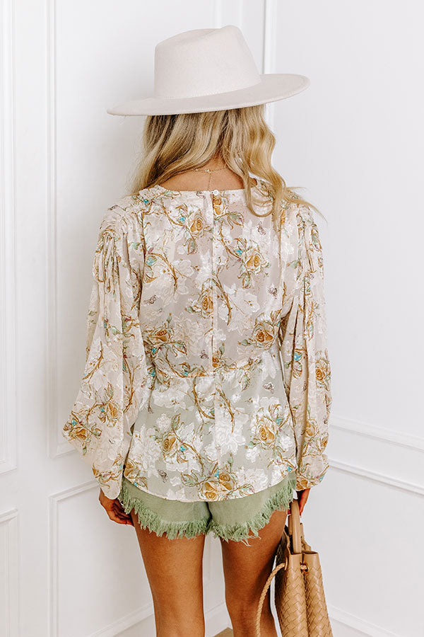 Sweetest Anticipation Floral Top