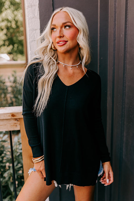 Napa Chill Shift Sweater in Black
